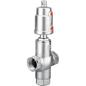 DN40 3 Way Pneumatic Actuator Angle Seat Valve - Stainless Steel Normally Closed Relief Valve for Water Control(Single Acting) in Saudi Arabia