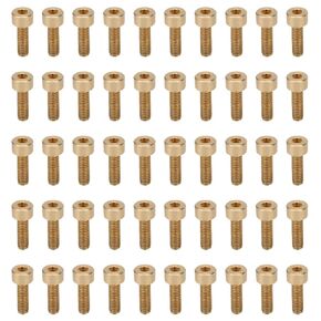 50Pcs Cap Hex Socket Screw Copper Fastener Hardware Tools Industrial Supplies M4 (M4*15) in Kuwait