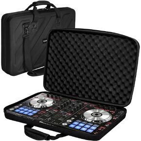 حافظة صلبة متوافقة مع وحدة التحكم Pioneer DJ DDJ-FLX4/DDJ-400/DDJ-SB2/DDJ-200/DDJ-SB3/DDJ-RB حقيبة تخزين واقية للحمل، سوداء (S-20.8 × 14.5 × 3.5 بوصة) in Kuwait