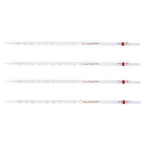 4pcs 5ml Glass Ring Pipette Set, Graduated Measuring Transfer Pipettes for Laboratory and Chemical Experiments in Saudi Arabia