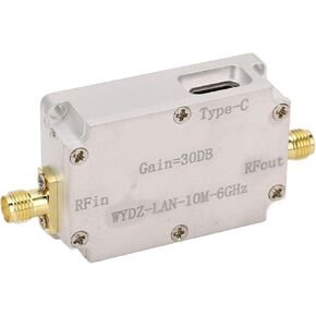 FTVOGUE RF WideBand Amplifier High Gain Low Noise LNA for Radio, Ultra Broad Bands 10M-6GHz with 30dB Gain, Stable Signal for Ham Radio and Communication Systems in Kuwait