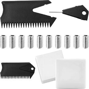 12 Pcs Surfboard Wax Comb Kit Including 2 Surf Wax, Surfboard Comb with Fin Key, 9 Fin Screws surf Scraper Accessories for Surfing Board in Kuwait