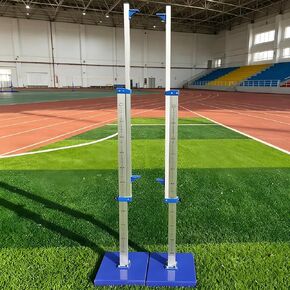 Professional Track & Field High Jump Stands Set,Robust Aluminium Frame Paired with Solid Mobile Iron Base,Wide Adjustable Height Range from 30 up to 230 Centimetres,Ideal Gymnasium in Saudi Arabia
