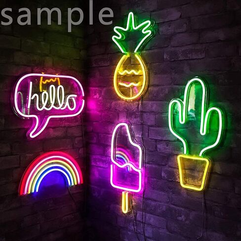 Neon Signs 14" ECG Electrocardiogram Electrocardiograph Custom Design Decorated Acrylic Panel Handmade Man Cave Neon Sign Light WB02 in Kuwait