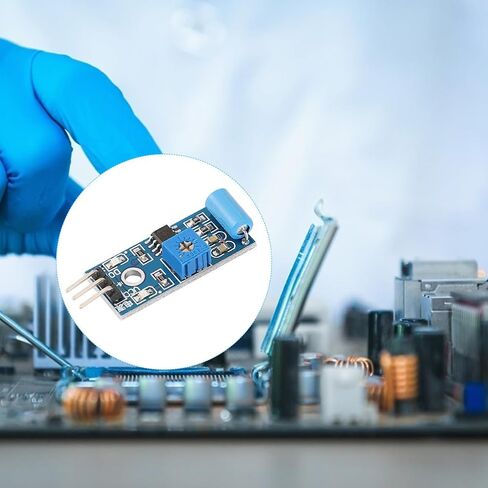 Vibration Sensor Module with Digital Output 10pcs Normally Closed Type and Alarm Triggering Plastic Material for Theft Alarm in Kuwait