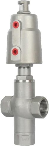 DN20 3 Way Pneumatic Actuator Angle Seat Valve - Stainless Steel, Normally Closed, 16bar, Low Pressure,(Double Acting) in Kuwait