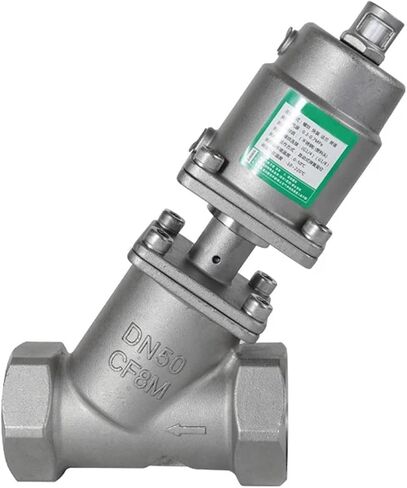 Pneumatic Angle Seat Valve - Stainless Steel Quick Shut-Off Valve with Female Thread, DN15 DN20 DN25,(1-1/2inch A Type) in Kuwait