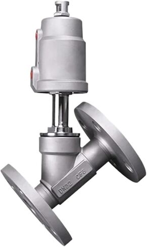 DN32 Pneumatic Angle Seat Valve - High Temperature Body Steam 304, 1 Piece(Double Acting) in Kuwait