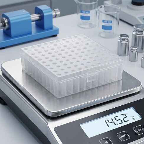 Zerodeko Chromatography Vial Storage Case, 100-Well Vented Sample Cleaning Tray for 1.5ml and 2ml Vials for Industrial Analytical Testing Workstation 5.47x5.47x1.46in in Kuwait