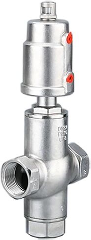 DN40 3 Way Pneumatic Actuator Angle Seat Valve - Stainless Steel Normally Closed Relief Valve for Water Control(Single Acting) in Kuwait