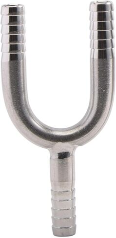 Beer Dispenser Connector Stainless Barb Fitting Y Shaped 3 Way Tee Tubing Joint Splicer Adapter Easy Installation Suitable for, 9.5mm in Kuwait