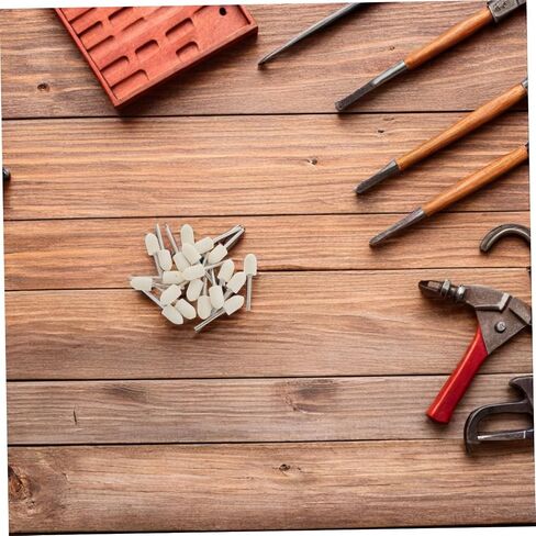 20pcs Conical Wool Felt Polishing Heads 10mm Rotary Tool Buffing Wheels Jewelry Polishing Accessories for Drill Craft Projects in Kuwait