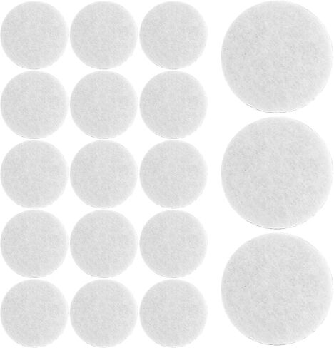 COHEALI 500pcs White Adhesive Felt Circles Decorative Clothes Stickers Dot Felt Gaskets for DIY Handmade Sewing Crafts in Kuwait