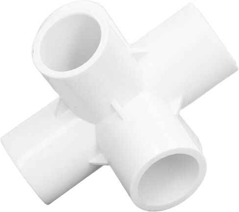 aqxreight 10pcs PVC Plastic Pipe Connector 6 Way Pipe Corner Elbow Fittings 25mm Inner Diameter Black Specifications: Including 10pcs 6 Way Pipe Fittings, the Inner Diameter is 25mm, the (White) in Kuwait