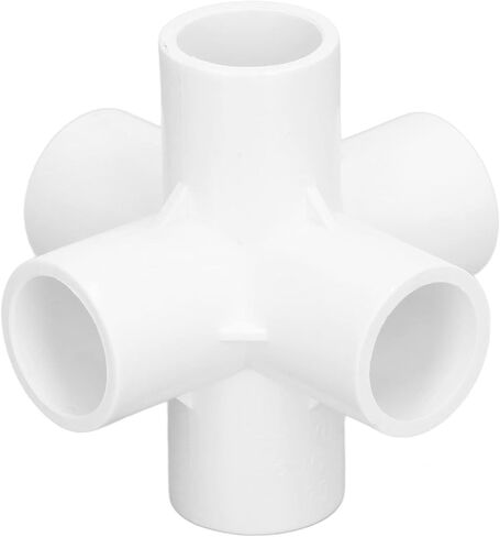 aqxreight 10pcs PVC Plastic Pipe Connector 6 Way Pipe Corner Elbow Fittings 25mm Inner Diameter Black Specifications: Including 10pcs 6 Way Pipe Fittings, the Inner Diameter is 25mm, the (White) in Kuwait