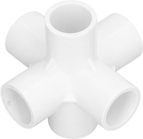 aqxreight 10pcs PVC Plastic Pipe Connector 6 Way Pipe Corner Elbow Fittings 25mm Inner Diameter Black Specifications: Including 10pcs 6 Way Pipe Fittings, the Inner Diameter is 25mm, the (White) in Kuwait