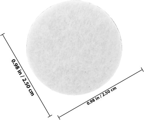 INOOMP 500pcs White Adhesive Felt Circles Clothing Felt Stickers DIY Fabric Pads for Crafts Festival Decorations and Headdress Accessories in Kuwait
