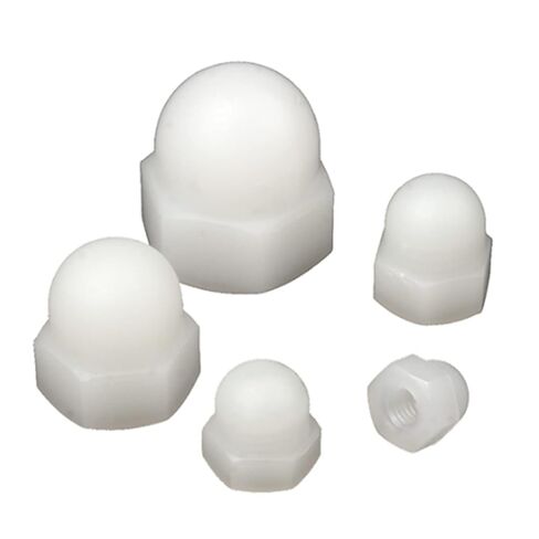 Nylon Cap Nut, Multiple Sizes, Black/White, 20/10/5 Pcs(M5 Black*20pcs) in Kuwait