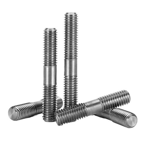 قضبان ترصيع مزدوجة الأطراف من التيتانيوم GR2 من النوع M4/M5/M6/M8/M10/M12/M14/M16/M20 (M6-1.0 x 35 مم، 20 قطعة) in Kuwait