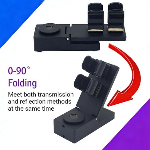 Gemstone Spectroscope Stand, Foldable Beam Splitter Holder, 0-90° Adjustable Angle, Supports Transmission / Reflection Testing, for Jewelry in Kuwait