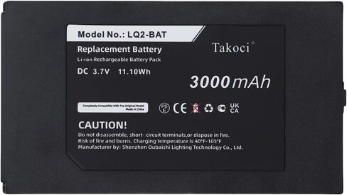 بطارية LQ2-BAT متوافقة مع مقياس الطيف الضوئي Vernier Go Direct Go Direct SpectroVis Plus LabQuest 2 LabQuest Stream Plus SpectroVis 3000 مللي أمبير/3.7 فولت in Kuwait