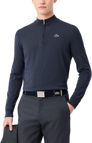 سترة الجولف الرجالية بسحاب ربع سنوي لتنظيم الحرارة من Lacoste in Kuwait