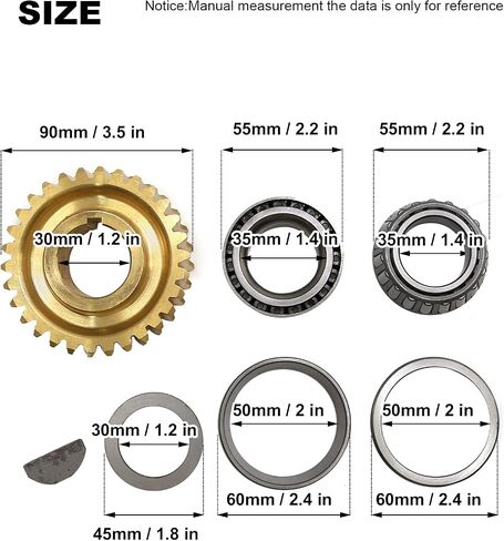 EATAKWARD Tine Shaft Worm Gear Kit، بديل لـ MTD Troy-Bilt | مجموعة تروس دودة الحارث للحصان، تحل محل GW-11527 11527 GW-1064 1064 in Kuwait