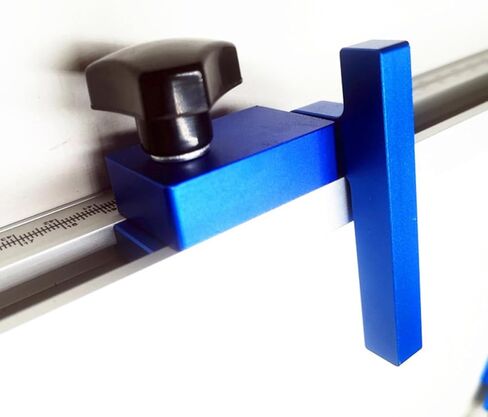 LIFKOME Aluminum Alloy T Slot Miter Gauge Stop Block for Woodworking with Simple Installation and Disassembly, Blue Replacement Miter Track Stop for DIY Woodworking Projects in Kuwait