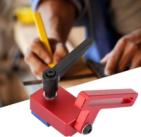 Miter Track Stop for 30mm Standard T Slot Tracks, Aluminum Alloy Sliding Stop Jig Precision Length Limiter Lockable Positioning Slide Locator for Woodworking in Kuwait