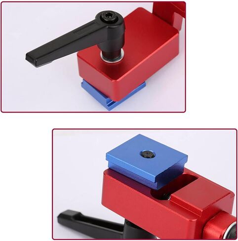 Miter Track Stop for 30mm Standard T Slot Tracks, Aluminum Alloy Sliding Stop Jig Precision Length Limiter Lockable Positioning Slide Locator for Woodworking in Kuwait