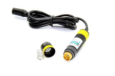 الصناعية البنفسجي الأزرق 405nm MW G-L100 الليزر الصليب ديود وحدة 5V K9 عدسة ث / سائق في 16x68mm in Kuwait