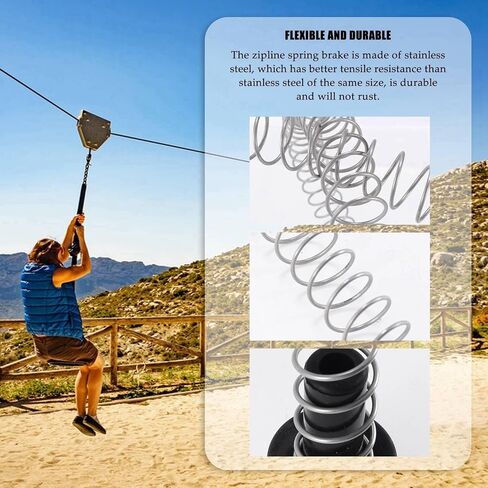 Zipline الربيع الفرامل 165 سنتيمتر الفولاذ المقاوم للصدأ البريدي خط الربيع الفرامل الثقيلة Zipline الفرامل جهاز تخفيض السرعة الربيع الفرامل in Kuwait