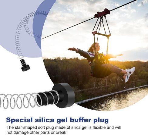 Zipline الربيع الفرامل 165 سنتيمتر الفولاذ المقاوم للصدأ البريدي خط الربيع الفرامل الثقيلة Zipline الفرامل جهاز تخفيض السرعة الربيع الفرامل in Kuwait