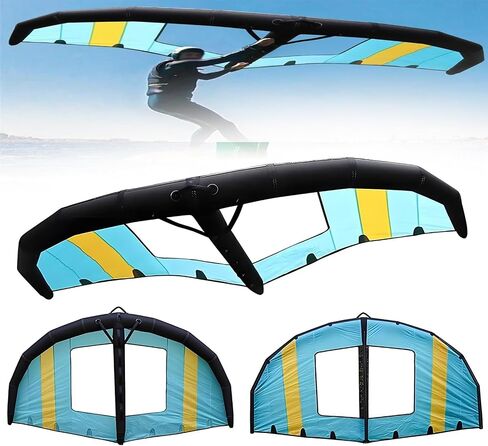 Wing Foil Board Package Inflatable Wings 120L High Aspect Hydrofoil Board with Backpack for Travel Surf and Lake, Outdoor Fun Sports 6m³ in Kuwait