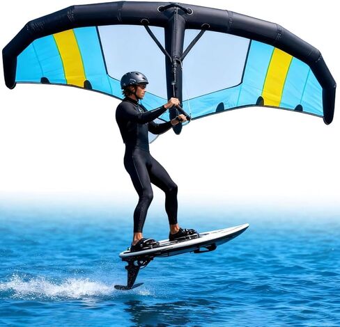 Inflatable Wind Wing and Hydrofoil Board - Versatile Handheld Surf Sail with Window, All-Level Wing Foil Board for Ocean, Lake Kitesurfing 4m³ in Kuwait