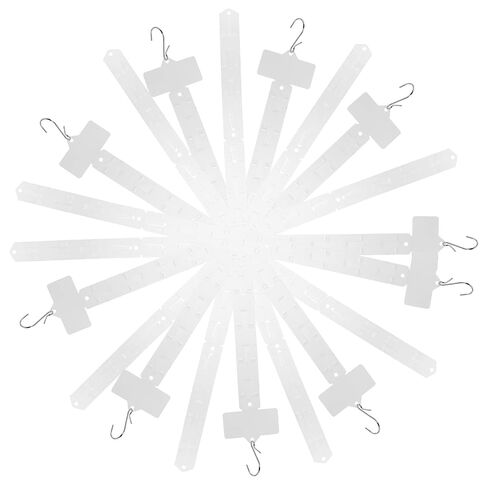 CHILDWEET 10pcs Retail Hanging Display Strips for Snacks with Reliable Hooks and Space Maximization Made of Pp and Stainless Steel, for Supermarket and Retail Snack Display Racks in Kuwait