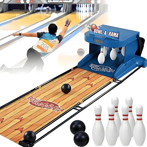Indoor Bowling Ball Set Bowling Home Bowling Alleys with LED Scoreboard and Automatic Reset Electronic Bowling Set for Gathering Home 3.5m/11ft in Kuwait