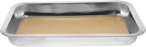 OUNONA Stainless Steel Laboratory Dissecting Pan: 12.2x8.3x1.6 Wax-Lined Biology Dissection Tray for Junior Senior Science Lab Teaching Supplies Instrument in Kuwait