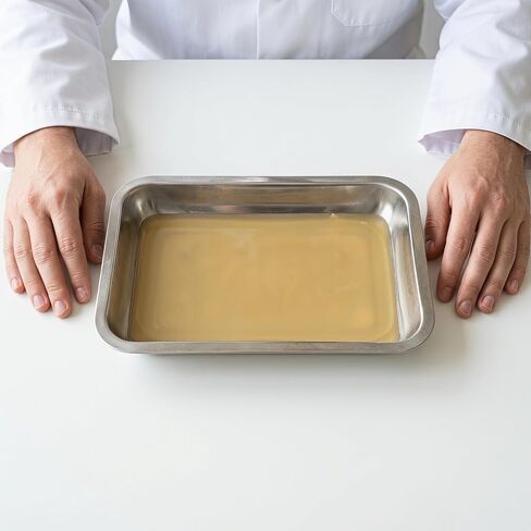 OUNONA Stainless Steel Laboratory Dissecting Pan: 12.2x8.3x1.6 Wax-Lined Biology Dissection Tray for Junior Senior Science Lab Teaching Supplies Instrument in Kuwait