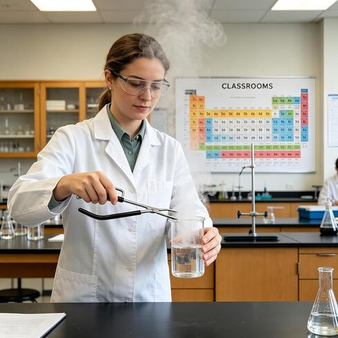 2026 ملقط دورق جديد، ملقط مختبر من الفولاذ المطلي بالنيكل مقاس 9.75 بوصة، فكين مطليين بالمطاط لقبضة آمنة، معدات مختبر العلوم للفصول الدراسية والاستخدام الاحترافي in Kuwait