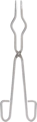 Jeanoko Stainless Steel Crucible Tongs Heavy Duty Professional Beaker Holding Clamp for Laboratory Supplies 15.7" AntiSkid Jaws for Scientists in Kuwait