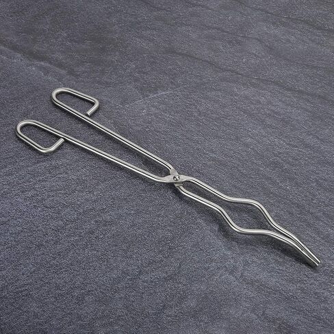 Jeanoko Stainless Steel Crucible Tongs Heavy Duty Professional Beaker Holding Clamp for Laboratory Supplies 15.7" AntiSkid Jaws for Scientists in Kuwait