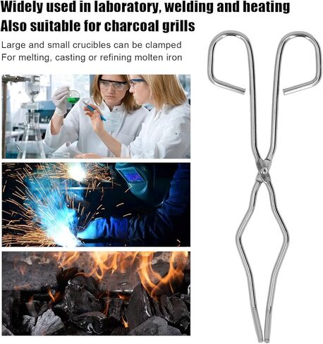 Ymiko Tongs Stainless Steel Stainless Steel Clamp Pliers for Metal Casting & Gold Melting - Durable & NonSlip Gripping Design for Safe Handling in Kuwait