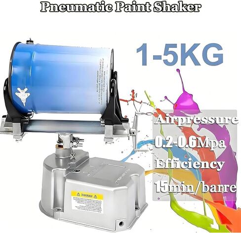 Air Operated Paint Shaker, Heavy Duty Air Powered Paint Can Shaker Machine with Adjustable Clamping, 700r/min Air Paints Shakers for Automotive and House Paints in Kuwait