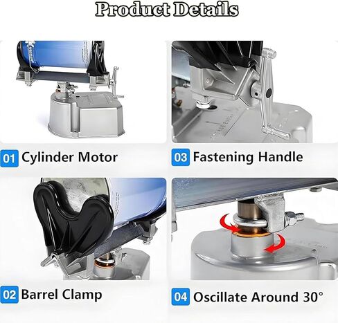 Air Operated Paint Shaker, Heavy Duty Air Powered Paint Can Shaker Machine with Adjustable Clamping, 700r/min Air Paints Shakers for Automotive and House Paints in Kuwait