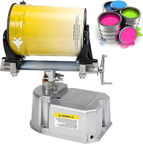Pneumatic Paint Shaker, Air Powered Mixing Machine for 1-5L Inks, Adjustable Clamp, Ideal for Printing Factories, in Kuwait