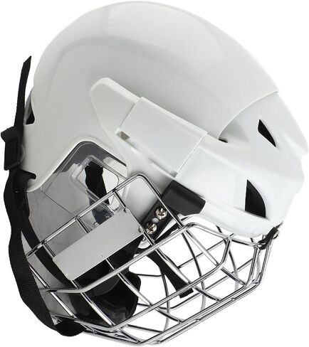 Youth Hockey Helmet Combo, ABS Shell EVA Padding Ice Hockey, Roller Helmet with Aluminum Alloy Face Cage and Easy Size Measurement for Youth Ice and Roller Sports in Kuwait