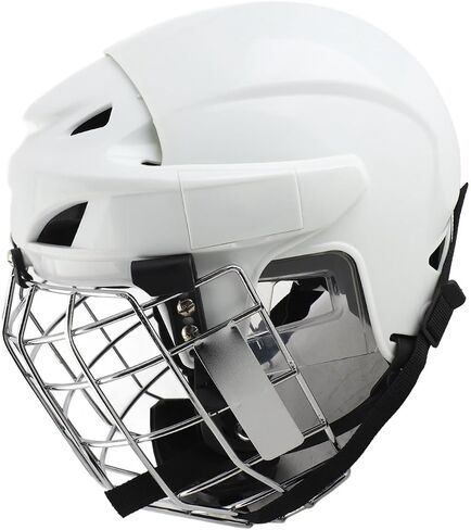 Youth Hockey Helmet Combo, ABS Shell EVA Padding Ice Hockey, Roller Helmet with Aluminum Alloy Face Cage and Easy Size Measurement for Youth Ice and Roller Sports in Kuwait