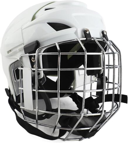 Hockey Helmet, Sturdy ABS Cover High Density EVA Padding Aluminum Alloy Youth Hockey Helmet, Combo with Facemask for Youth High School College in Kuwait