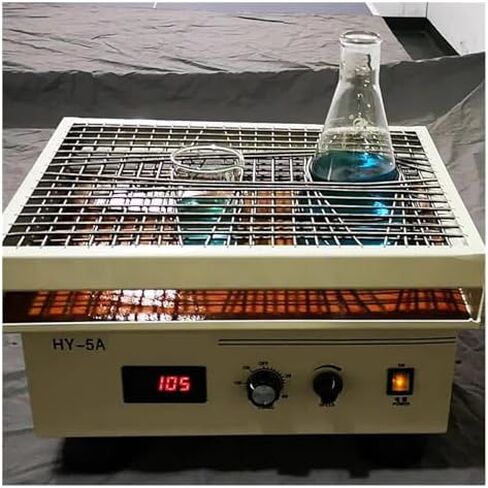 HY-5H Digital Reciprocating Shaker, 280RPM Lab Oscillator with Timer, Non-Slip Platform for Flasks & Plates, Brushless Motor, Compact Design in Kuwait